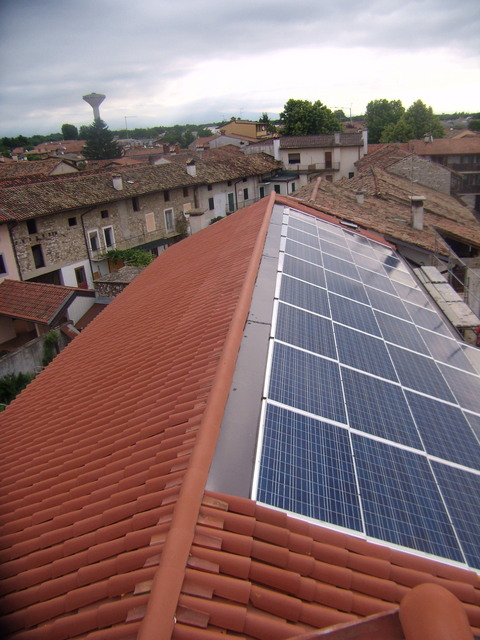 Copertura ultimata  assistenze a terzi per impianto fv