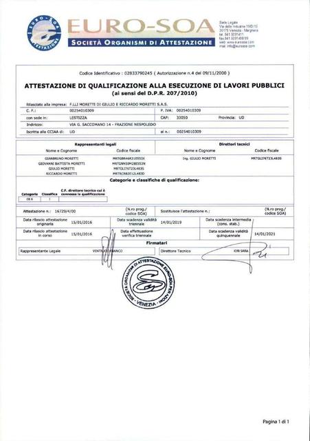 Certificazione soa
