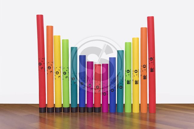 Tubi colorati scala