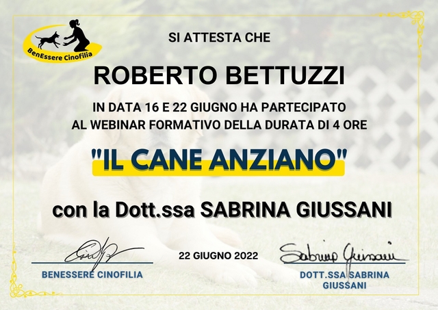 Certificato giussani