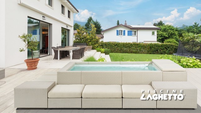 Playa con living piscine laghetto 7